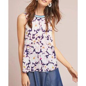 ANTHROPOLOGIE MAEVE EIJI FLORAL SLEEVELESS TOP